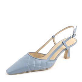 [KUHEE] Sling_back 2127K 7cm_ Sling back Shoes for women with Comfort, Girl's Fashion Shoes, Slingback High Heels, Handmade, Sheepskin _ Made in Korea